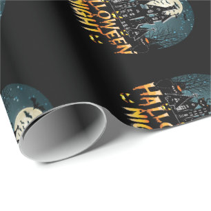 Halloween nacht cadeaupapier