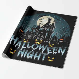 Halloween nacht cadeaupapier