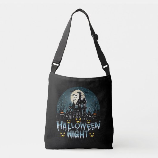 Halloween nacht crossbody tas (Voorkant)