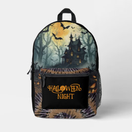 Halloween Nacht, Geestenhuis Patroon  Bedrukte Rugzak