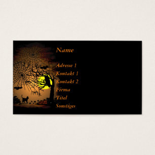 Halloween Nacht, Gelukkig Halloween ! Visitekaartje