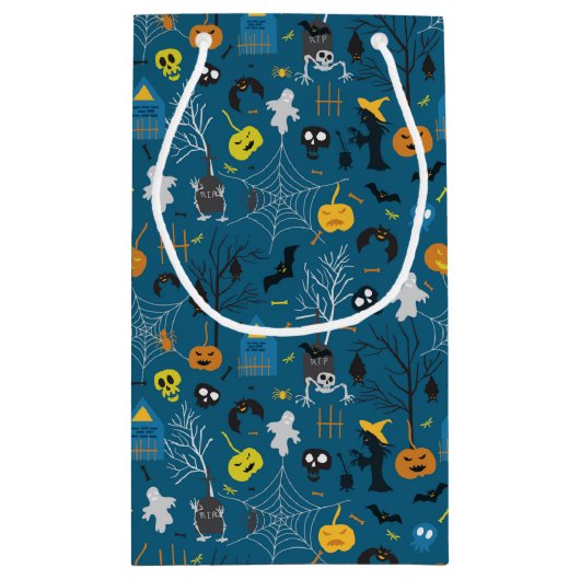 Halloween nacht geschenktas klein cadeauzakje (Achterkant)