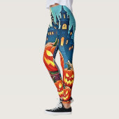 Halloween Nacht: Griezelfun Kunst Leggings (Links)