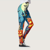 Halloween Nacht: Griezelfun Kunst Leggings (Rechts)