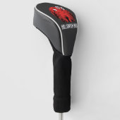 Halloween Nacht Griezelige Begraafplaats Vector Golfheadcover (Schuin)
