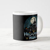 Halloween nacht grote koffiekop (Voorkant rechts)
