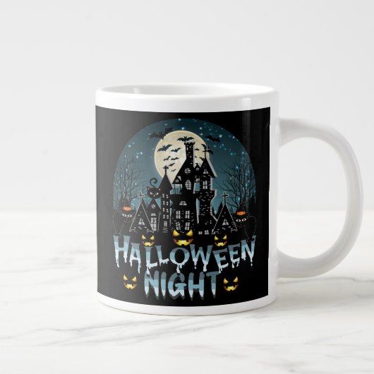 Halloween nacht grote koffiekop (Rechts)