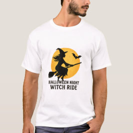 Halloween Nacht Heksenrit T-shirt
