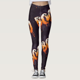 Halloween Nacht Illustratie Leggings