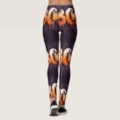 Halloween Nacht Illustratie Leggings (Achterkant)