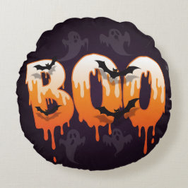 Halloween Nacht Illustratie Rond Kussen
