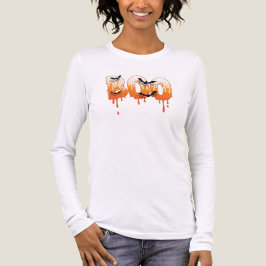 Halloween Nacht Illustratie Tri-Blend Shirt