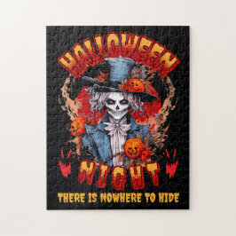 Halloween nacht is er geen plek om te schuilen legpuzzel