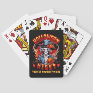 Halloween nacht is er geen plek om te schuilen pokerkaarten