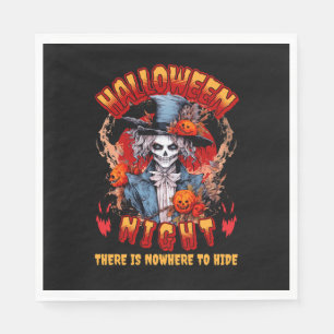 Halloween nacht is er geen plek om te schuilen servet