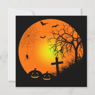 Halloween nacht kaart