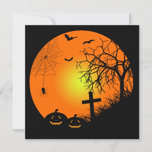 Halloween nacht kaart (Voorkant)