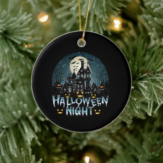 Halloween nacht keramisch ornament (Boom)