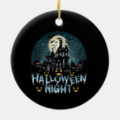 Halloween nacht keramisch ornament (Achterkant)