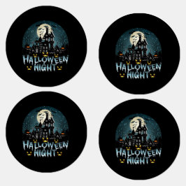 Halloween nacht labels