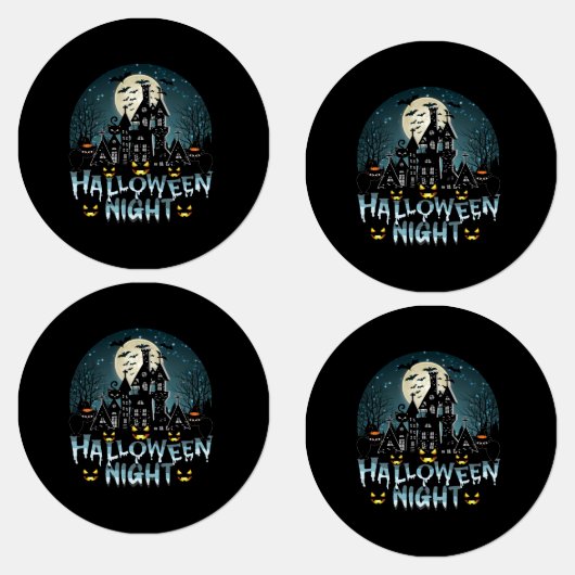 Halloween nacht labels (Groep)