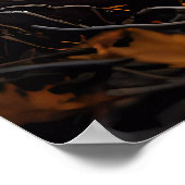 Halloween nacht met een velociraptor poster (Hoek)