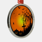 Halloween nacht metalen ornament (Rechts)
