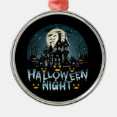 Halloween nacht metalen ornament (Voorkant)