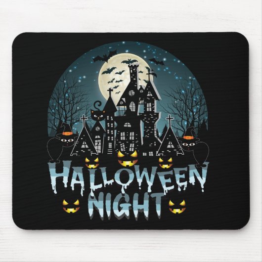 Halloween nacht muismat (Voorkant)