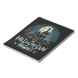 Halloween nacht notitieblok