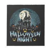 Halloween nacht notitieblok (Voorkant)