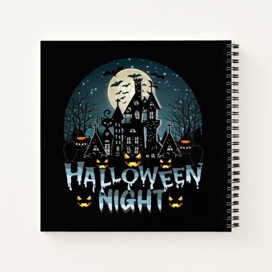 Halloween nacht notitieboek (Achterkant)