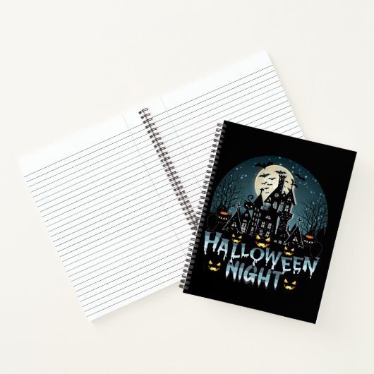 Halloween nacht notitieboek (Binnen)