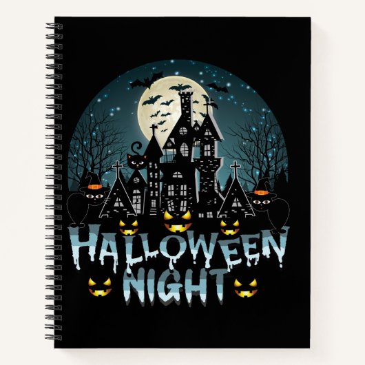 Halloween nacht notitieboek (Voorkant)