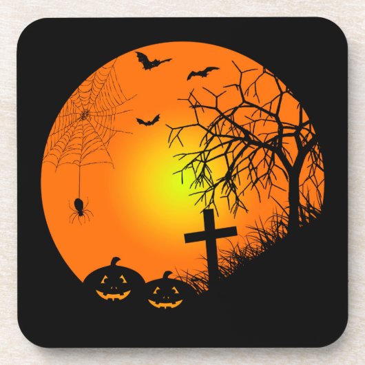 Halloween nacht onderzetter (Voorkant)