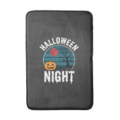 Halloween Nacht Pompoen Boom Vector Badmat (Voorkant Verticaal)