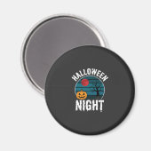 Halloween Nacht Pompoen Boom Vector Magneet (Voorkant / Achterkant)