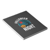 Halloween Nacht Pompoen Boom Vector Notitieblok (Schuin)
