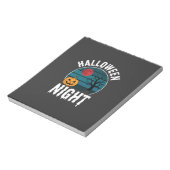 Halloween Nacht Pompoen Boom Vector Notitieblok (Linkerzijde)