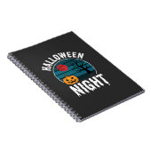 Halloween Nacht Pompoen Boom Vector Notitieboek (Rechterzijde)