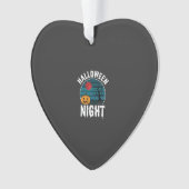 Halloween Nacht Pompoen Boom Vector Ornament (voorkant)