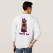 Halloween nacht (pompoen) t-shirt (Achterkant volledig)