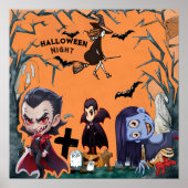 Halloween Nacht Poster (Voorkant)