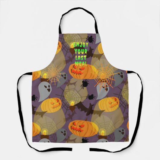 Halloween Nacht Schort (Voorkant)