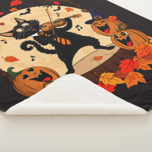 Halloween-nacht. sherpa deken