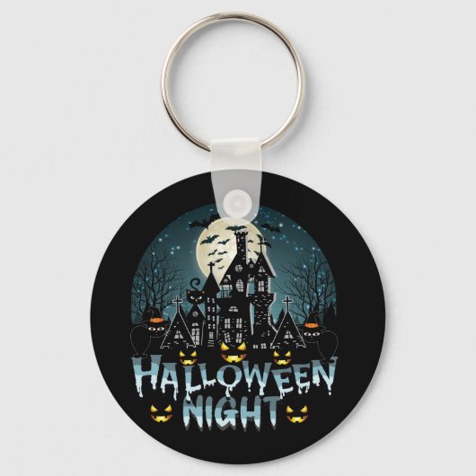 Halloween nacht sleutelhanger (Voorkant)