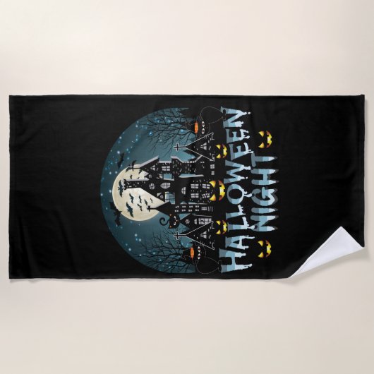 Halloween nacht strandlaken (Voorkant)