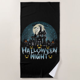 Halloween nacht strandlaken