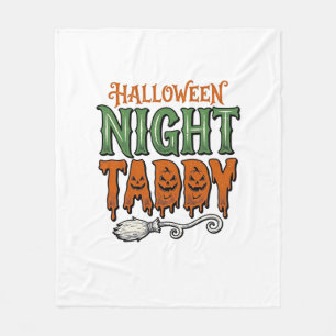 Halloween Nacht Taddy Vintage Heks Bezemshemd De Fleece Deken