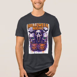halloween nacht Tri-Blend shirt